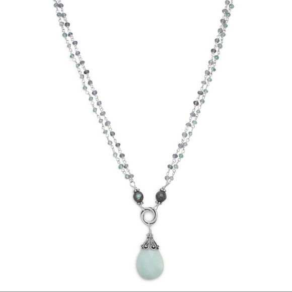 ✨ Baila Luna Mint Chocolate Drop Necklace - Picture 1 of 1